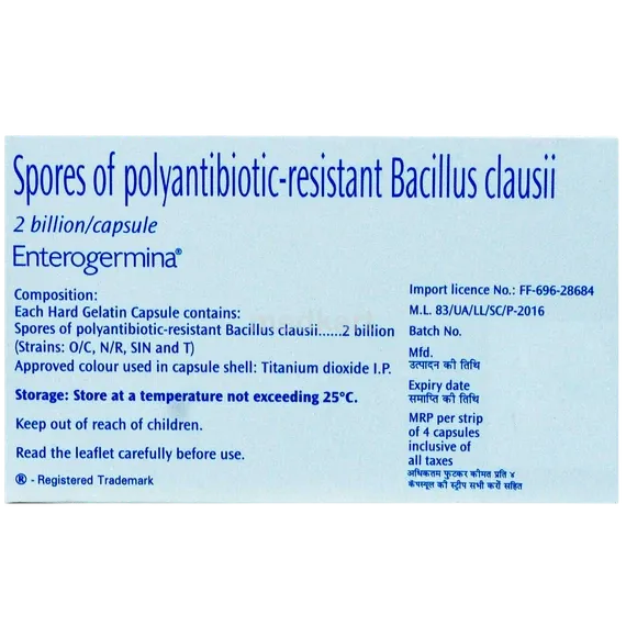 enterogermina capsule 4's